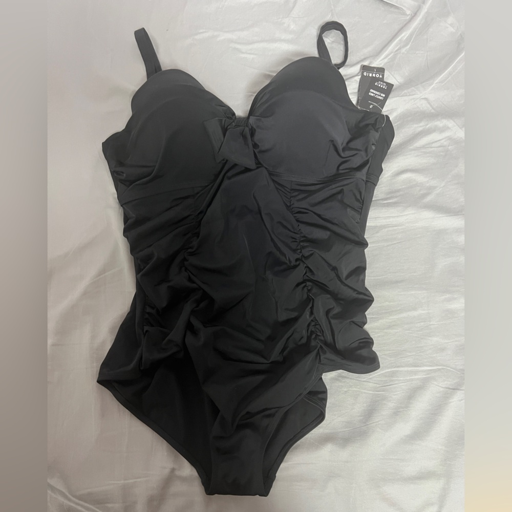 Torrid Black one piece swim suit